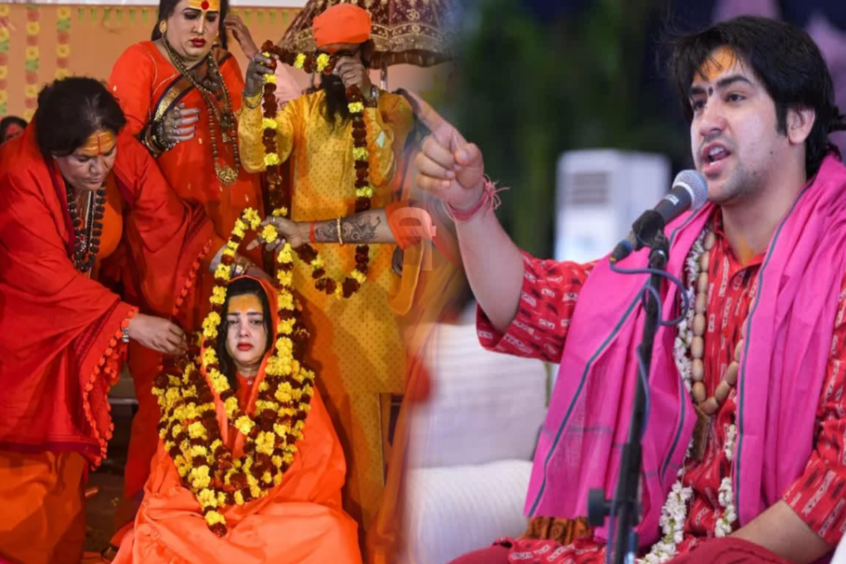 You are currently viewing महाकुंभ में विवाद! ममता कुलकर्णी को महामंडलेश्वर बनाने पर भड़के बागेश्वर बाबा, दो टूक होकर बोले, “हम अब तक नहीं बन पाए, लेकिन बॉलीवुड से आई अभिनेत्री बन गई!”