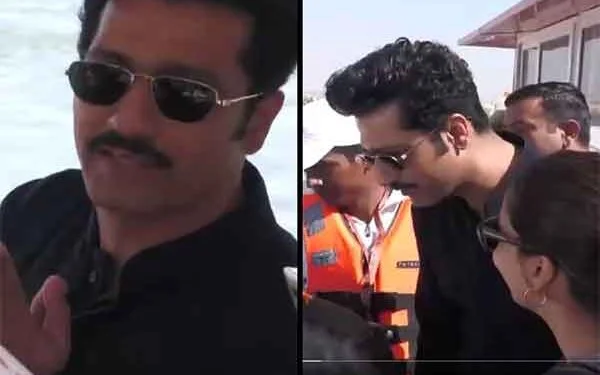 You are currently viewing प्रयागराज में विक्की कौशल का आध्यात्मिक अंदाज – गंगा में डुबकी और आरती का वीडियो वायरल, फिल्म ‘छावा’ की रिलीज़ से पहले पहुंचे प्रयागराज