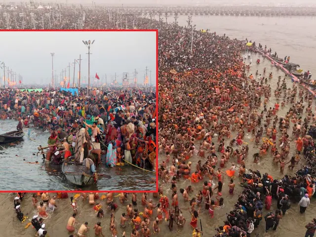 Read more about the article Vasant Panchami: आखिरी अमृत स्नान आज, महाकुंभ में श्रद्धा की बाढ़: 3 से 4 करोड़ श्रद्धालु संगम में डुबकी लगाने की संभावना, हेलिकॉप्टर से की गई 20 क्विंटल फूलों की बारिश