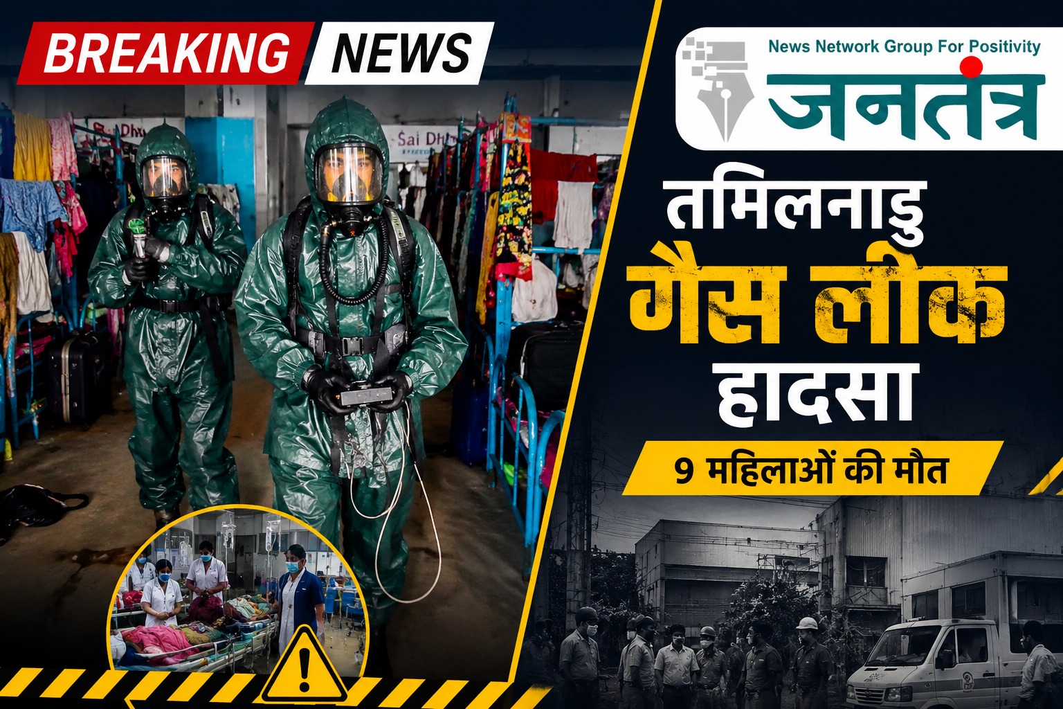 You are currently viewing तमिलनाडु गैस लीक हादसा: मृतकों की संख्या 9 हुई, सभी महिलाएं; कई मजदूर अब भी अस्पताल में भर्ती
